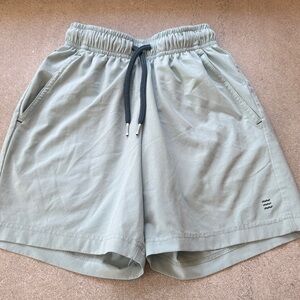 Free fly boys Light Sage Drawstring Athletic Shorts